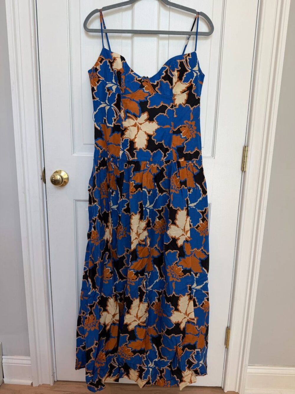 Shona Joy Floral Bustier Dress, Size 8